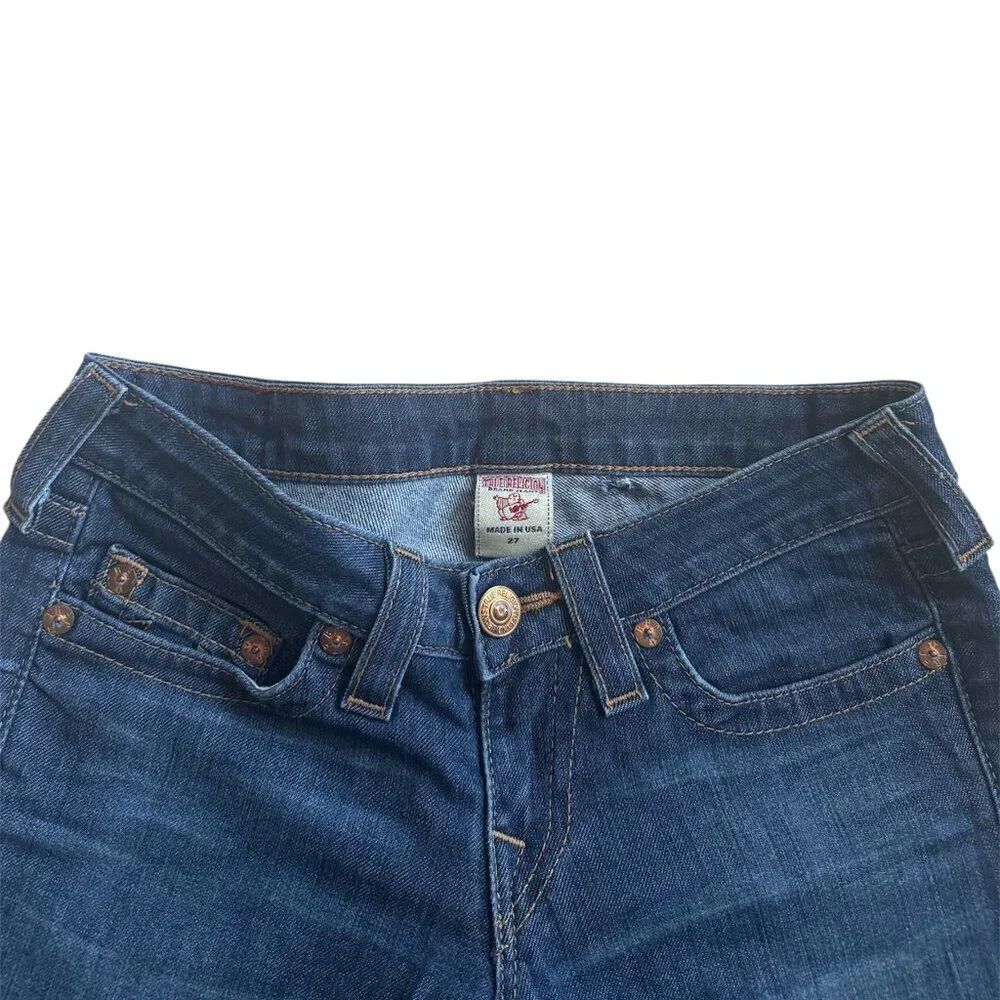 True Religion Gwen Zipper Skinny Ankle Women's Skinny Jeans Size: 27 - Picture 7 of 10